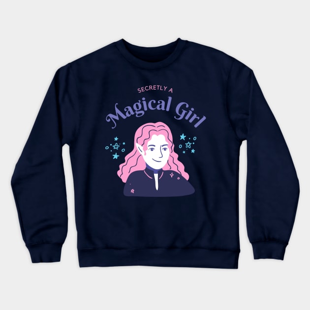 Secretly a Magical Girl t shirt Crewneck Sweatshirt by Diusse